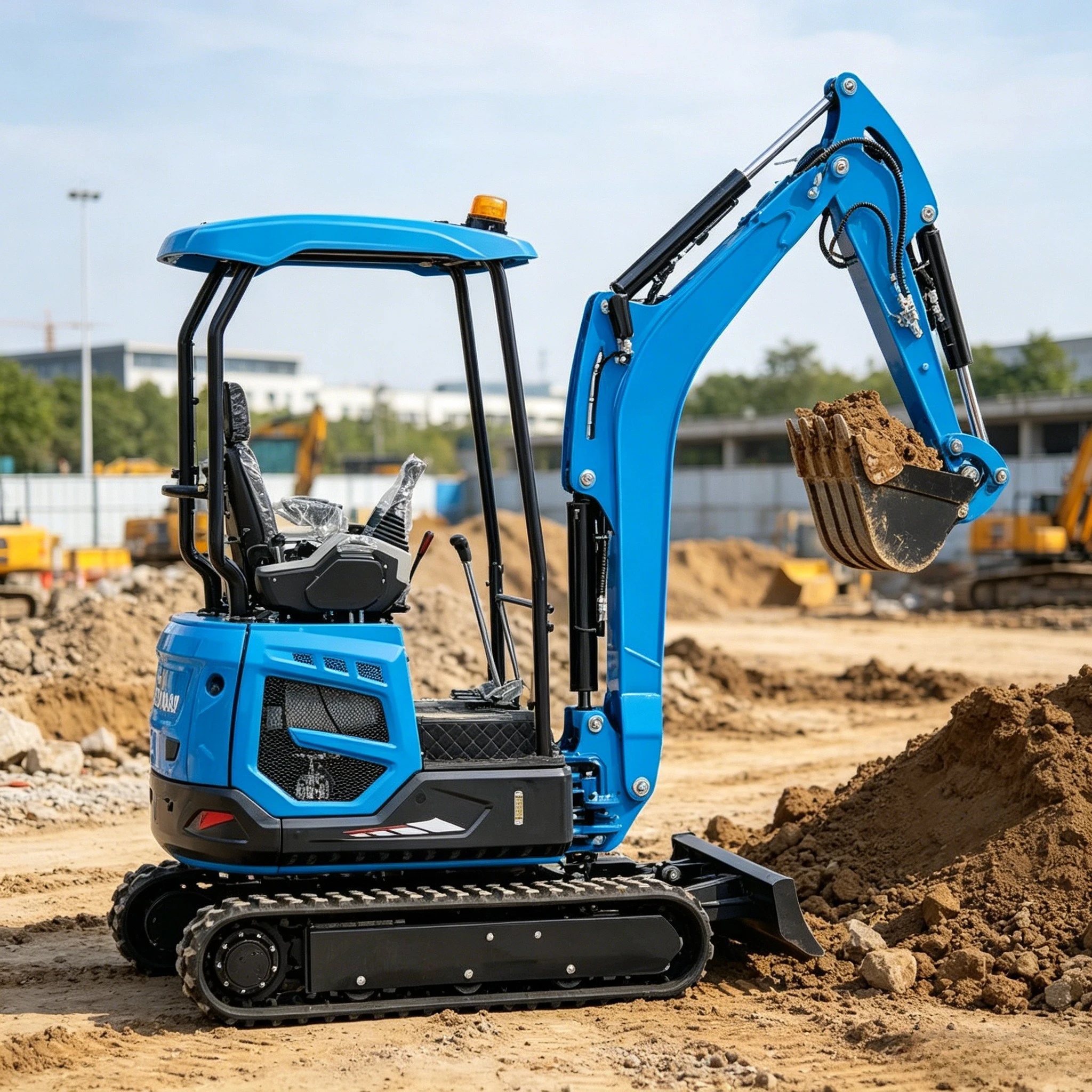 

FREE SHIPPING EPA Engine Mini Excavator 2 Ton Farm Used New Crawler Digger Small Mini Excavator 1 Ton Machine Prices Customized