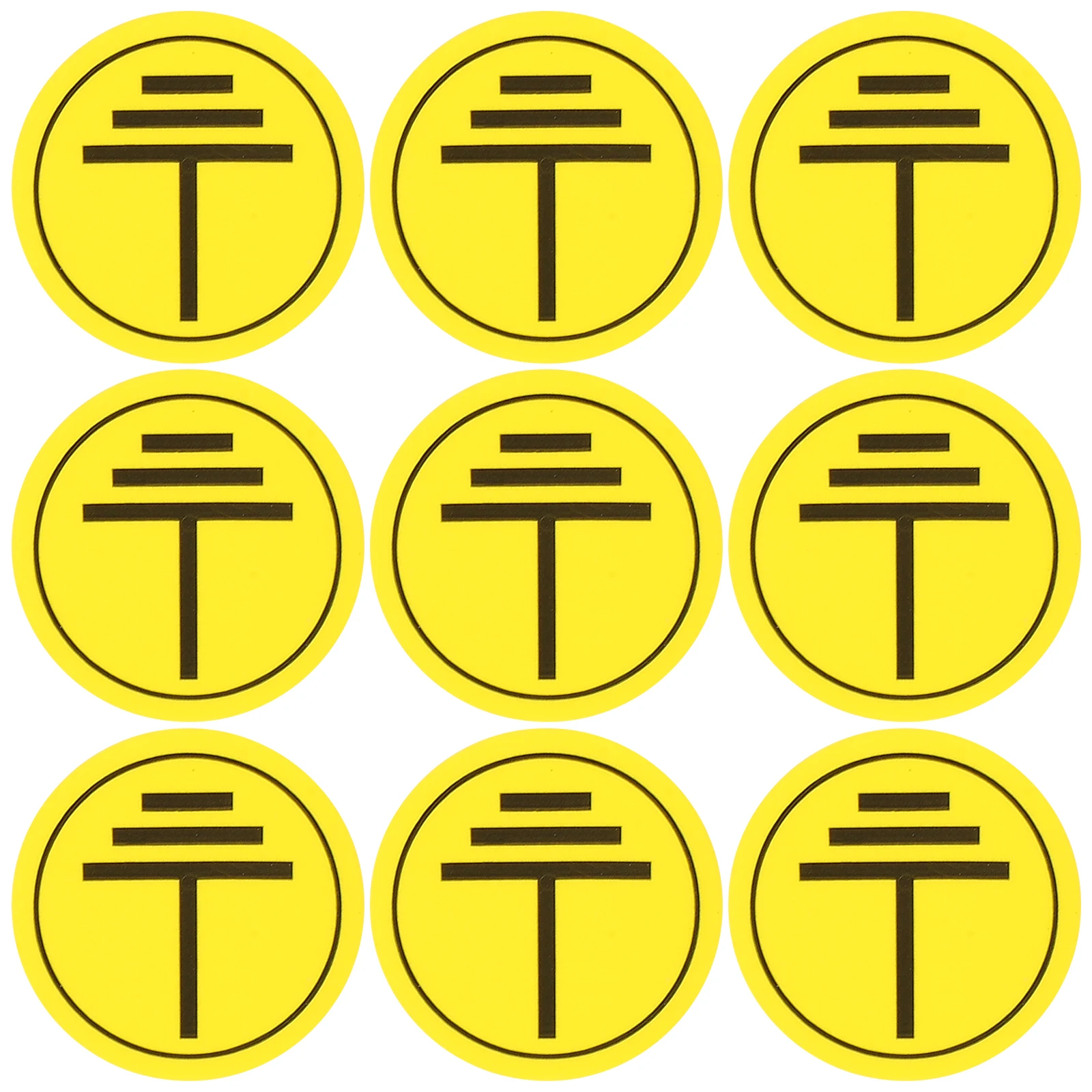 400 Pcs Charging Pile Warning Post High Voltage Sticker Reflective Electric Fence Sign