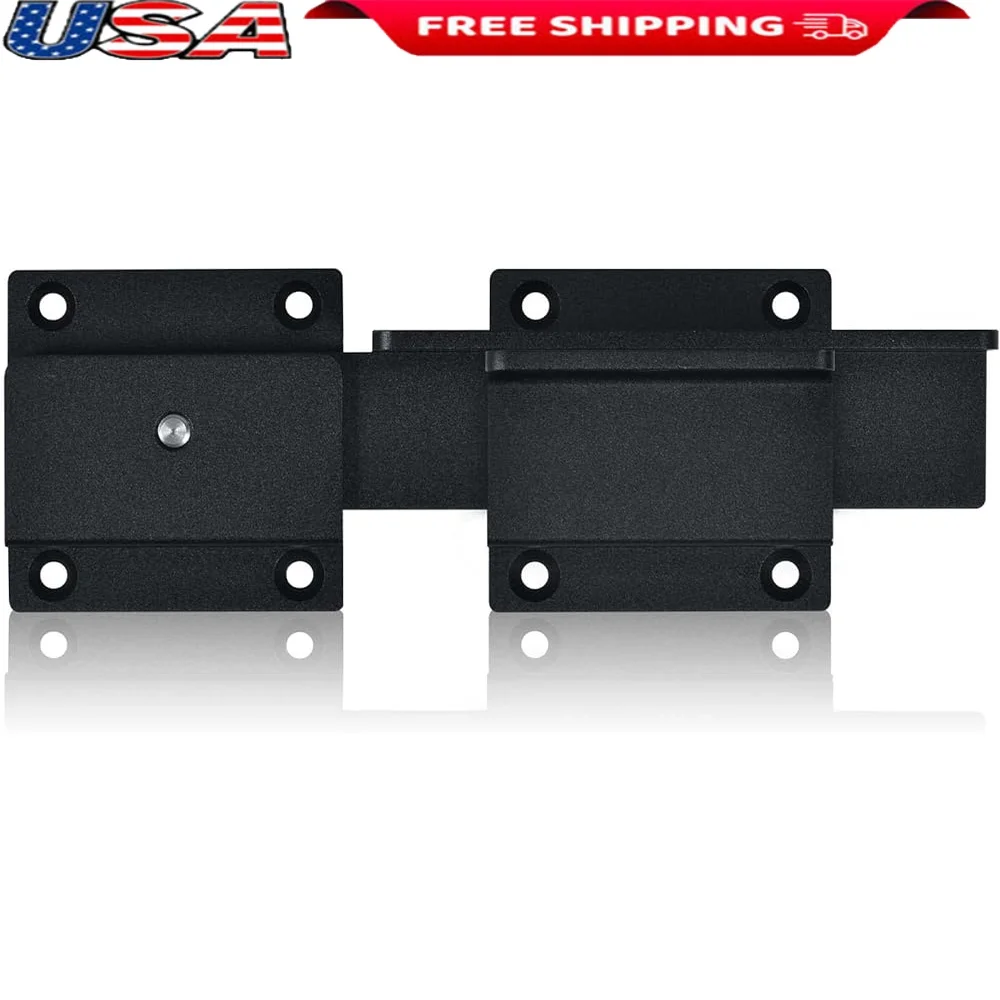 

1 Pack Aluminum Alloy Flip Gate Latch Lock Outdoor Padlock Compatible Double Door Wooden Fence Garden Yard Garage Shed