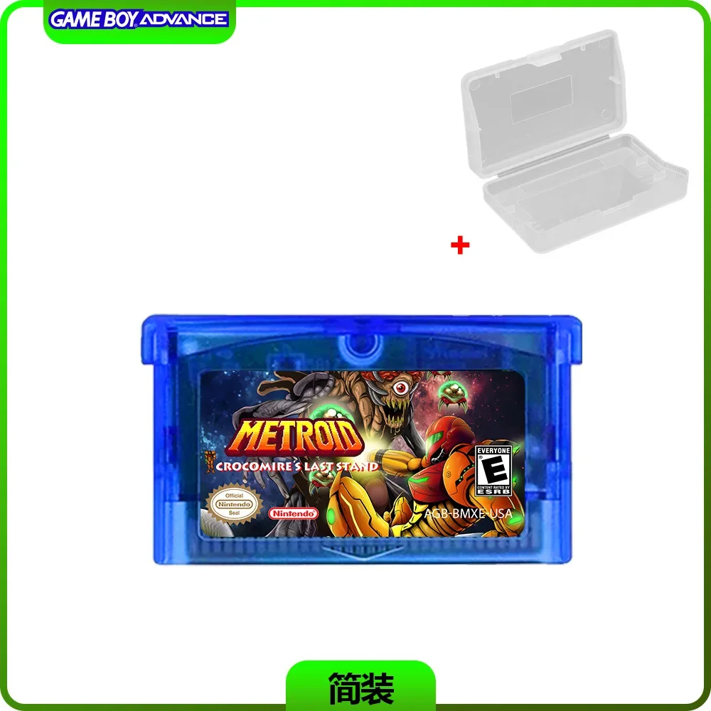 GBA Game Card Metroid Prime: Crokomir\'s Last Stand Revised Game English Battery Notes