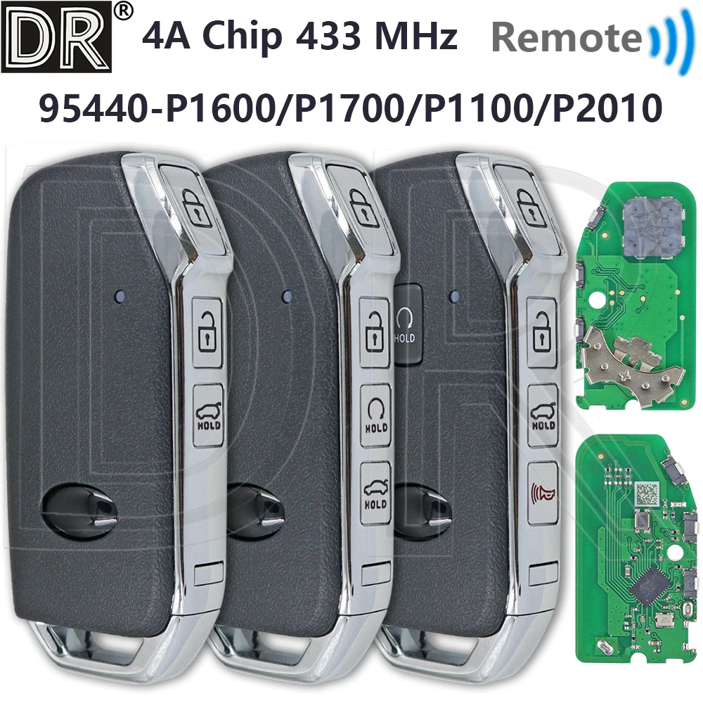

Great 4A Chip 433MHz 95440-P1100/P1600/P1700/P2010 Proximity Car Remote Smart Key For Kia Sportage 2022 2023 Sorento 2022