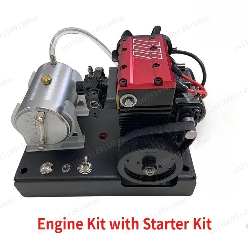 Complete DIY Engine Model Kit, Metal Methanol Engine with Matching Starter Kit for Handmade Assembly