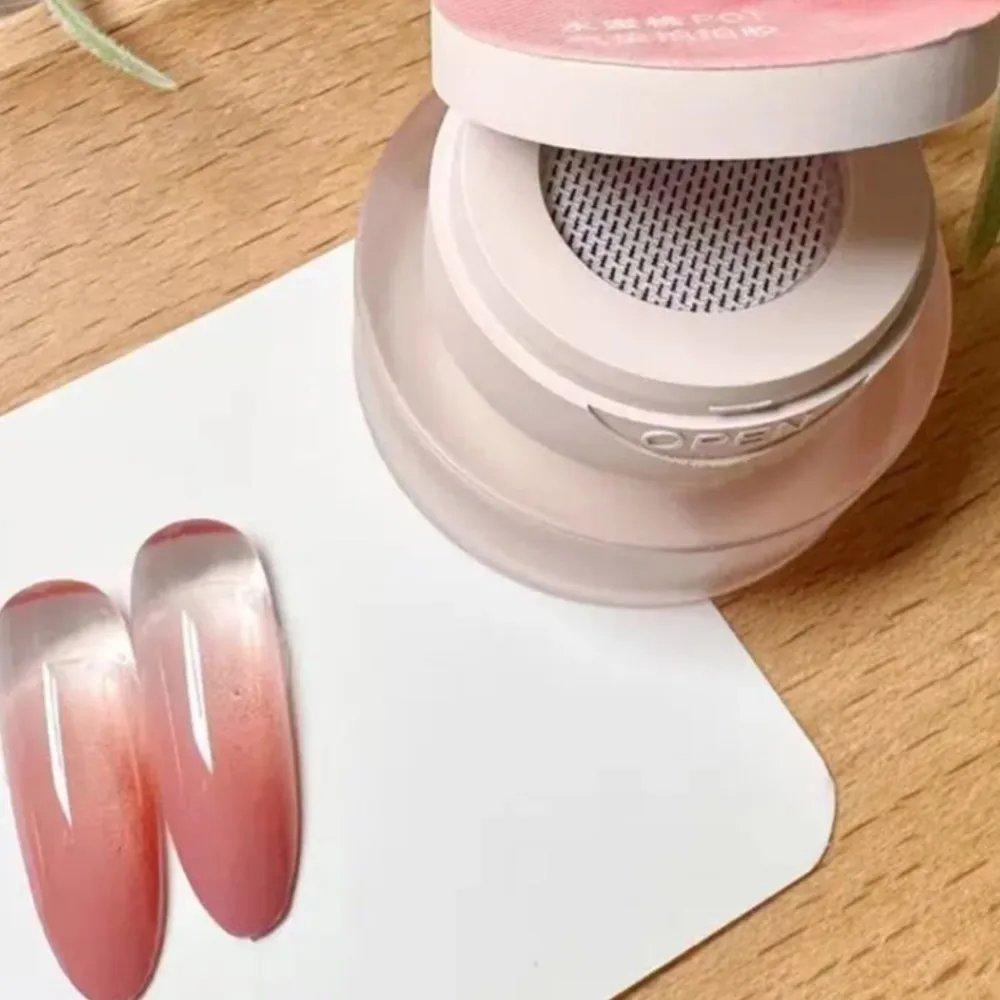 1Jar Cushion Patting Gel Polish Ombre Black White Peach Pat Pat Gel Nail Polish Drawing Liner French Nail Cushion Gradient Gel