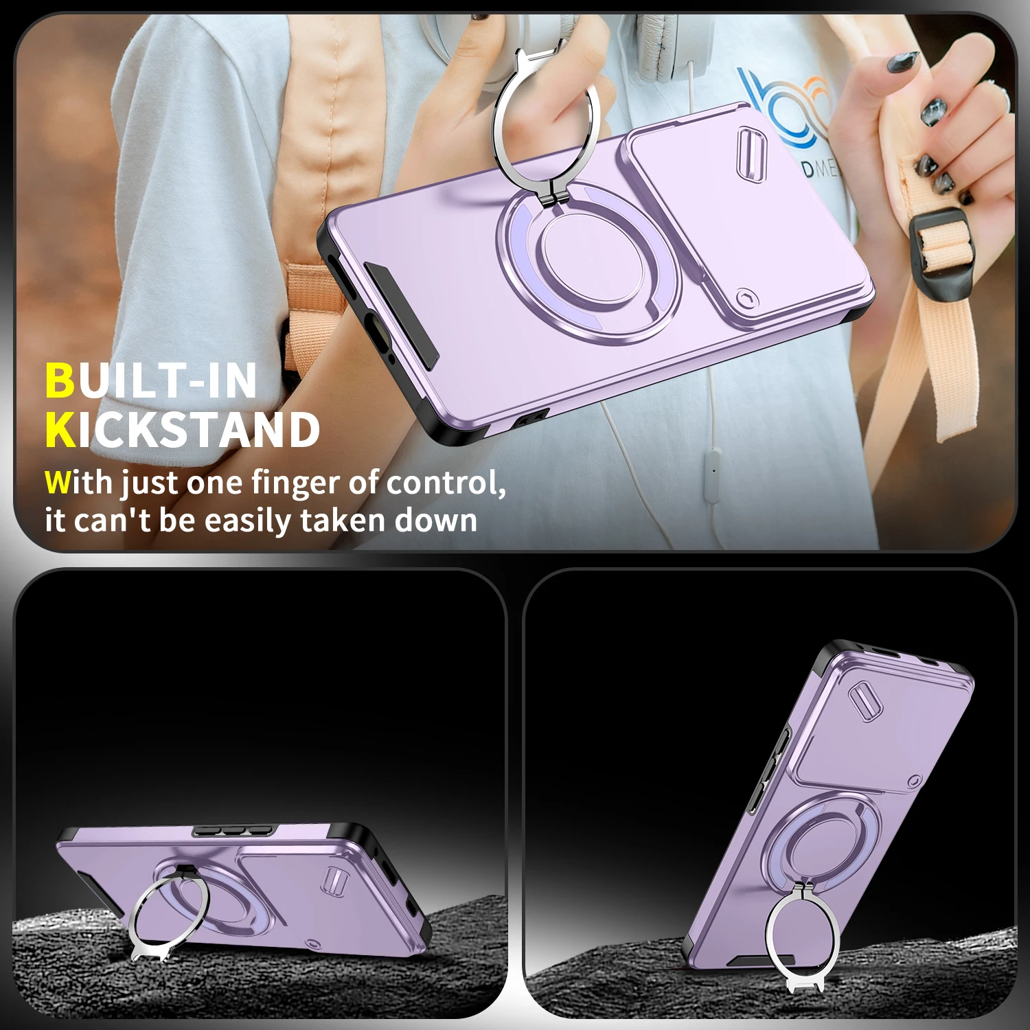 Slide Lens Protect For Magsafe Holder Case For Infinix Note 40 50 Pro Plus Smart 10 Plus 9 HD Hot 50i GT 20 Pro Shockproof Cover - view 6