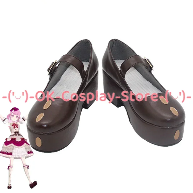 [Customized] Otori Emu Cosplay Shoes Anime Roleplay Props Halloween Carnival Holiday Party PU Leather Chunky Platform Boots