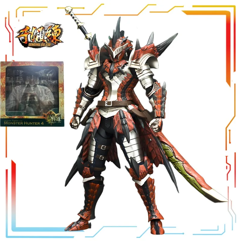 Mil valor prática original acabado boneca móvel série monstro caçador anime figura de ação modelo brinquedos modelo presentes para meninos