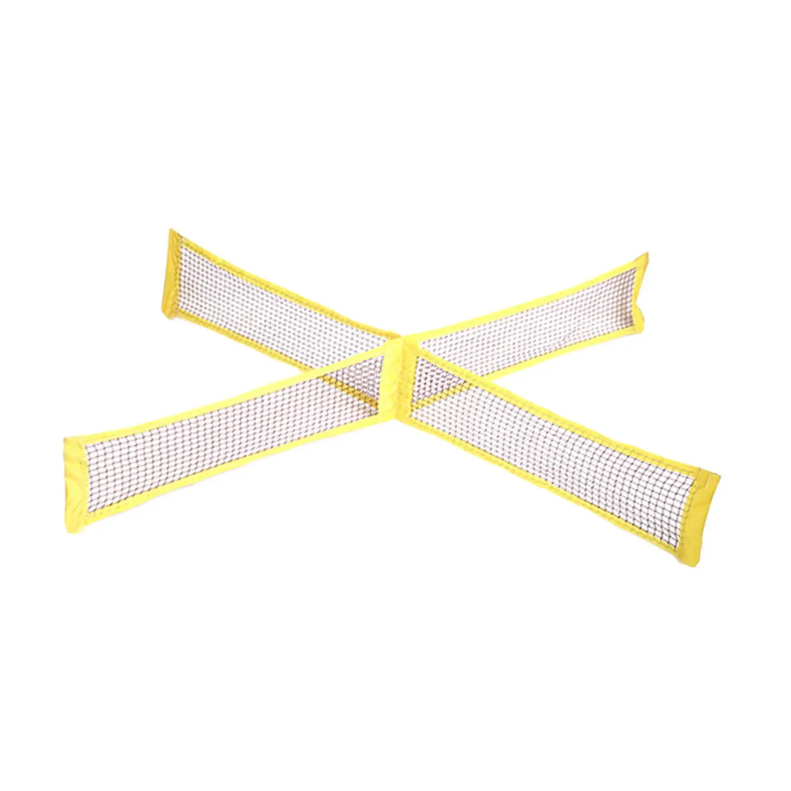 Portable Four Square Volleyball Net Durable Polypropylene Practice Net for Outdoor Sports Training and Park Play