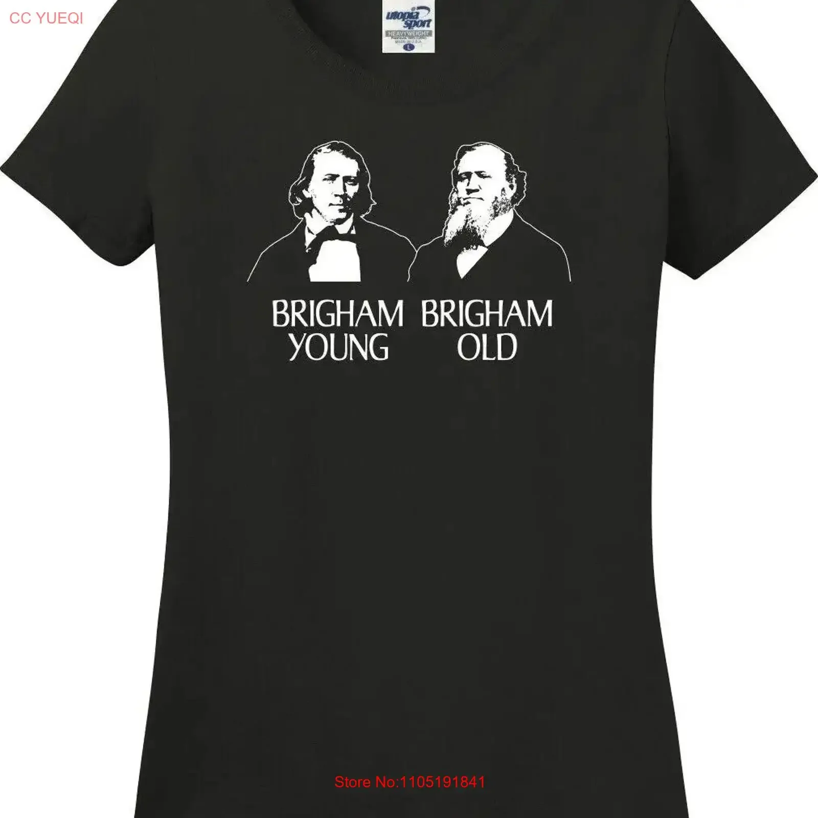 

Brigham Young Old Funny Missy Fit Ladies T Shirt S 3X vintage Washed streetwear Stylish fashion Soft Comfortable