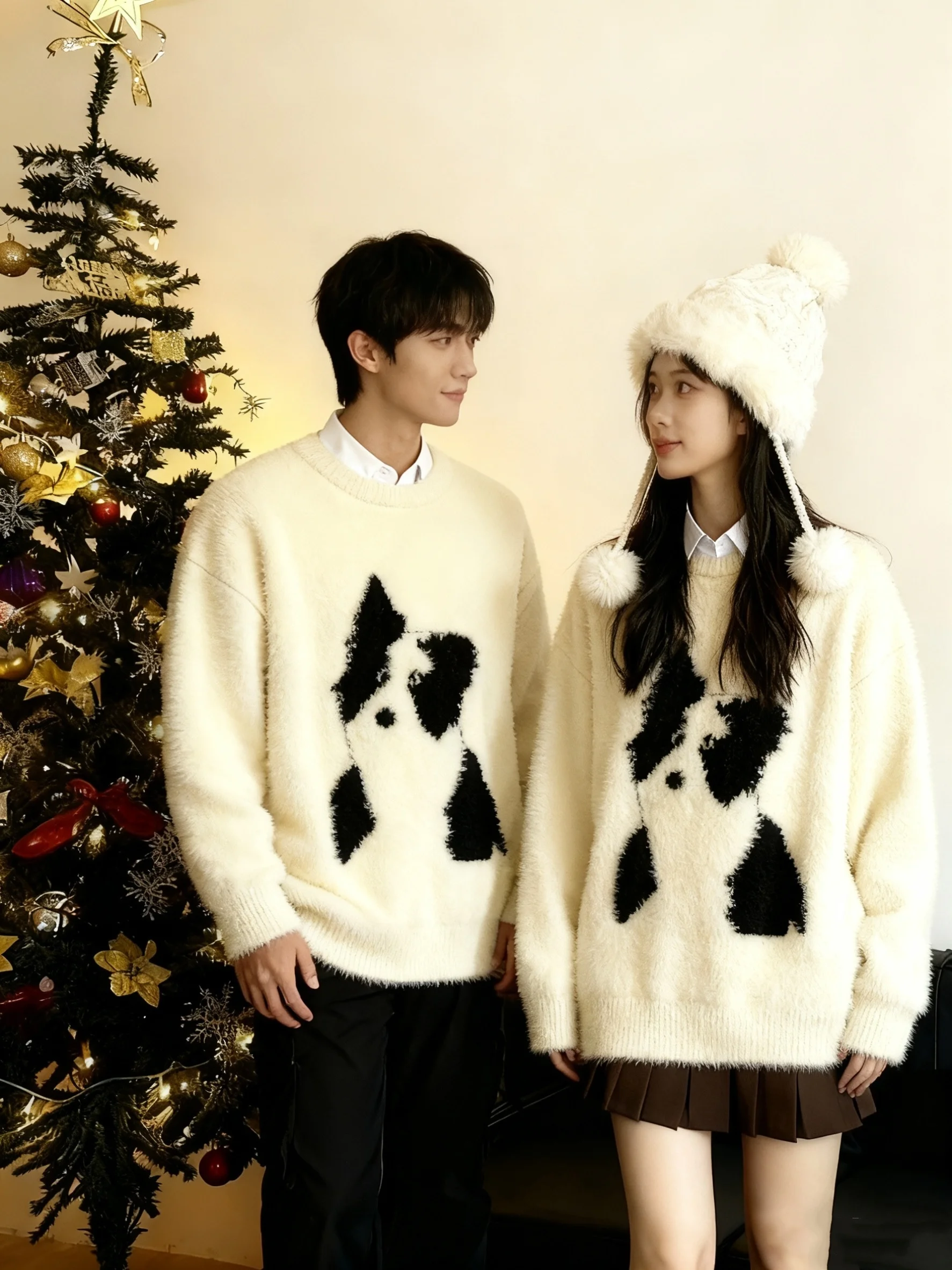 

ZAZOMDE Harajuku Hip-Hop High Street Autumn Winter Warm Sweater Men Y2K Casual Retro Trendy Brand Vintage Pullover Top Women