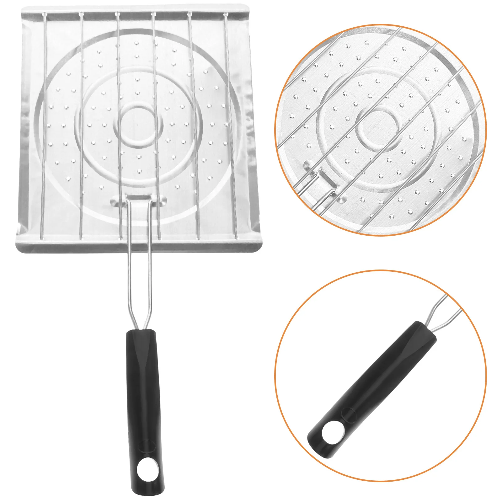 

Stainless Steel Bread Foldable Grill Rack Camping Cookware Perforated Design Heat Resistant Handle For Gas Stove Outdoor Bbq
