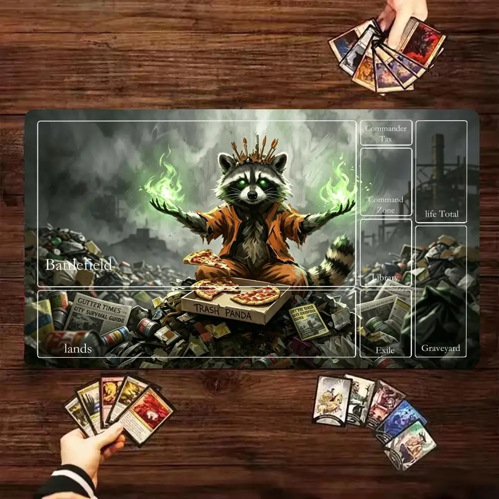 Trash Panda King Raccoon TCG Playmat 24