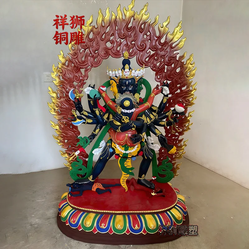 HT Pure copper statue of Shiva, handmade dance king , Indian statue decoration, large customized according to pictures