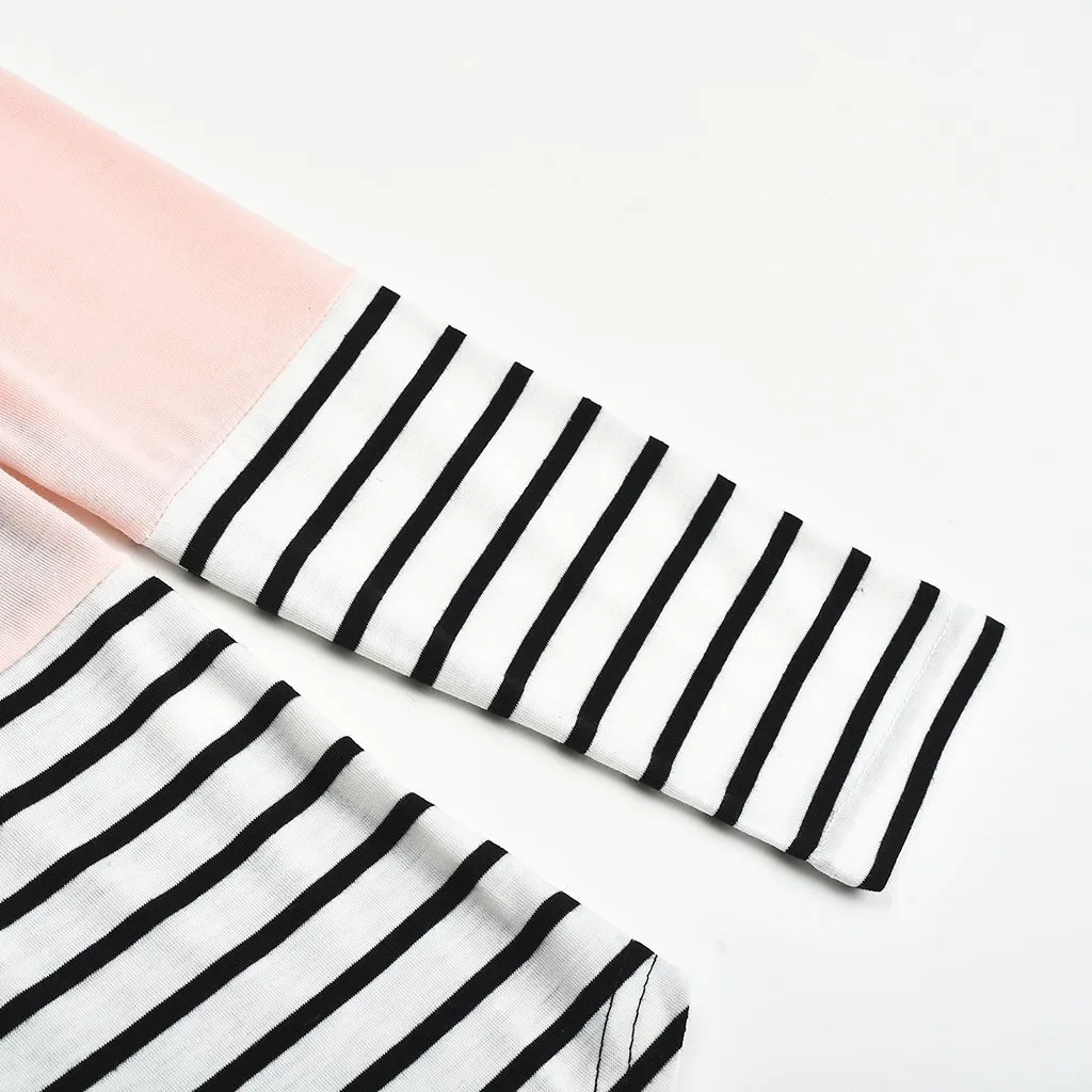 Mode Schwangere Frauen Nähte Farbe Stillen Pflege T Shirts Beiläufige Lose Langarm T Tops Für Mutterschaft – Detail 18
