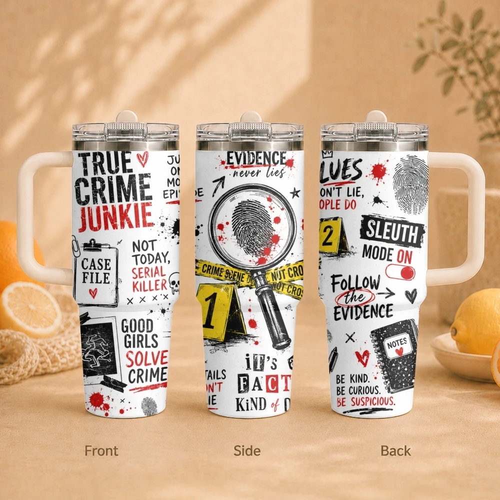 Gothic style element print Vacuum Flasks 40oz Vacuum Insulated Travel Mug - Stainless Steel Straw Cup Lid