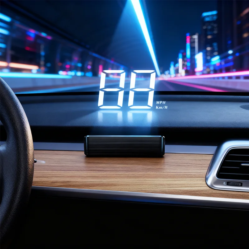 2025, NEUES HUD-Display für Windschutzscheibenprojektion, GPS-Tachometer mit digitaler Anzeige, universelles Head-Up-Display für Autos und LKWs