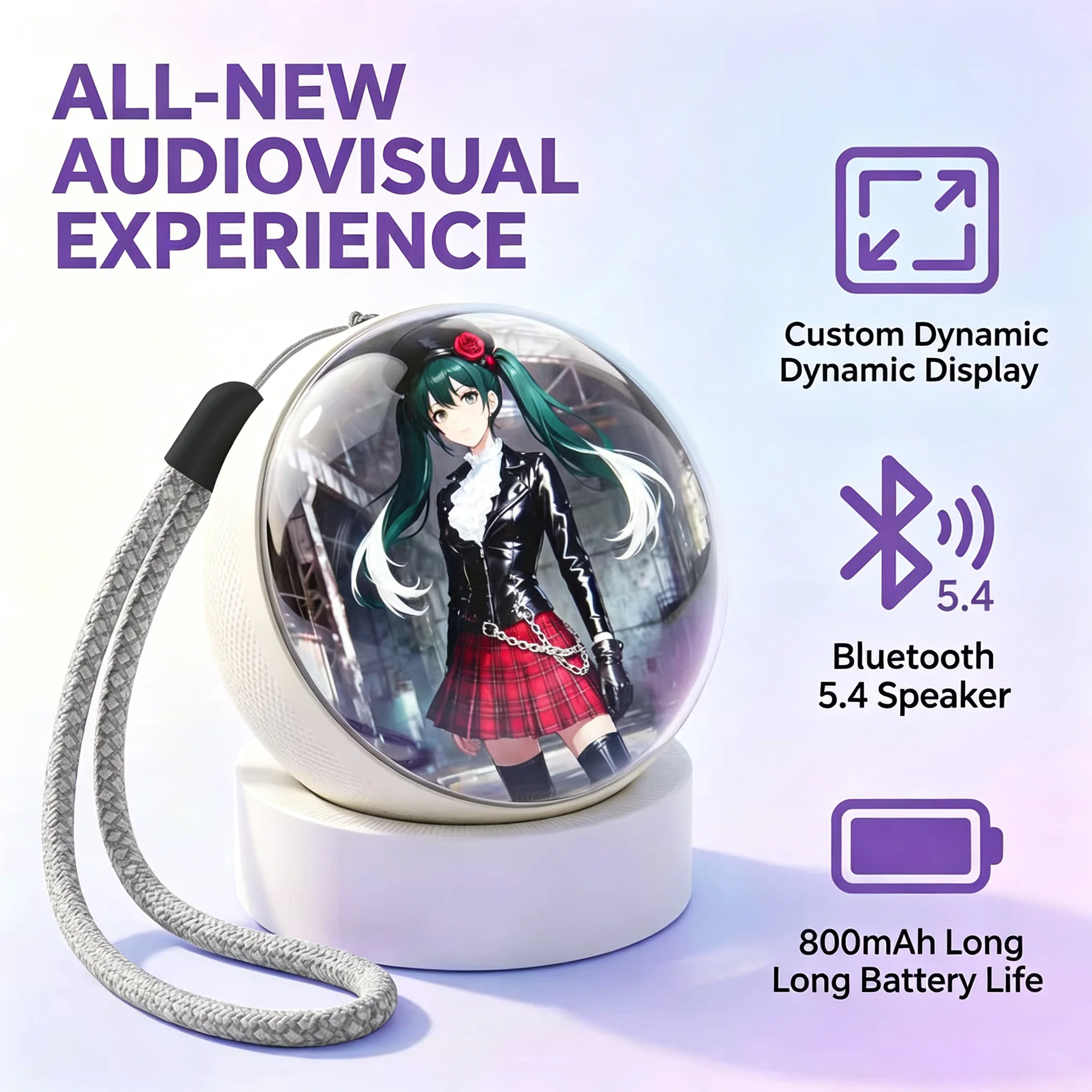 3D Crystal Ball Video Player Audio Video Display Electronic Ball Memory Ball Birthday Gift Souvenir For Family And Friends