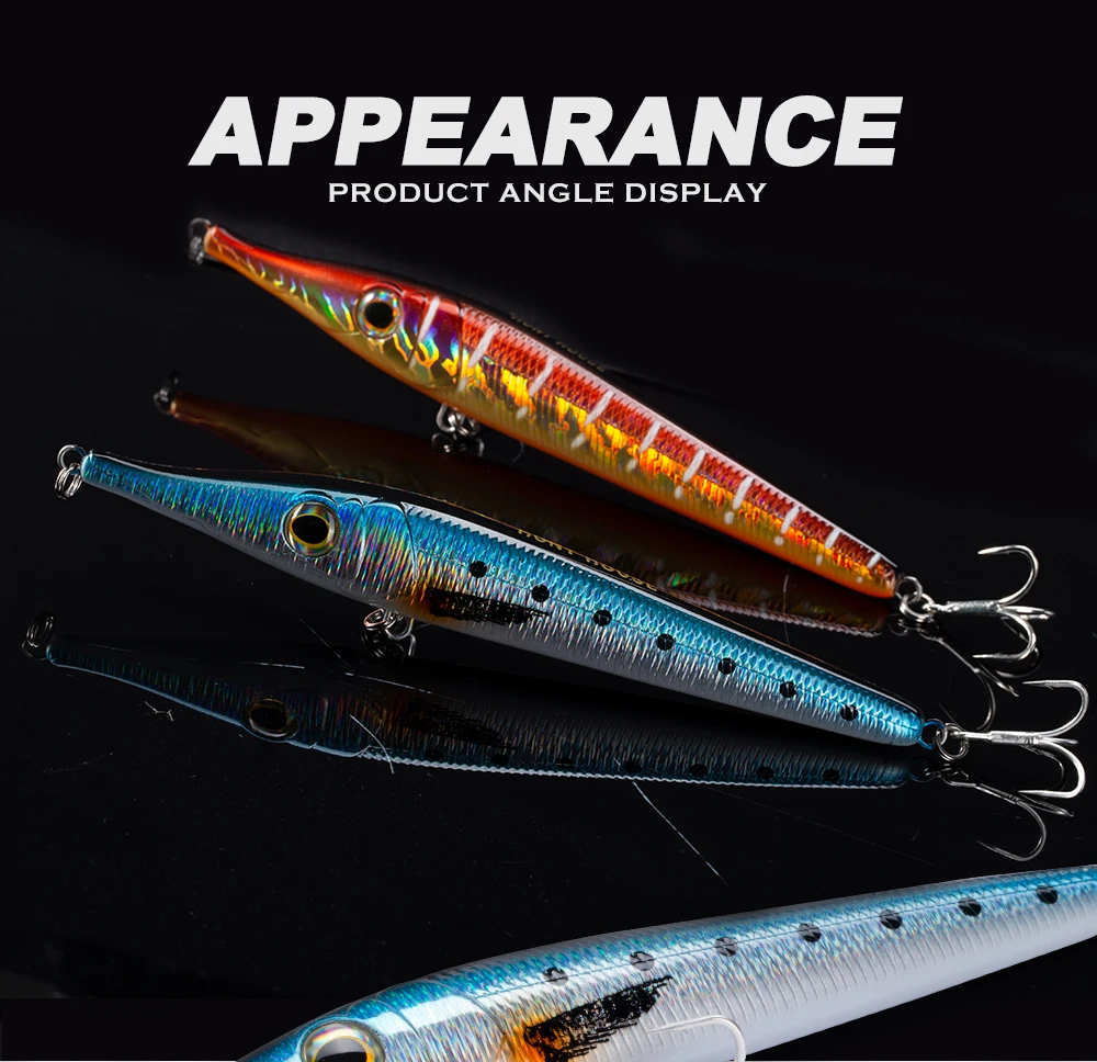 Hunthouse 146mm19/35g Nadel-Zargana-Halbschnabel-Stiftköder, schwimmend, sinkend, weite Wurfweite, harter Köder für Barsch, Thunfisch, Pesca-Angelköder – Detail 8