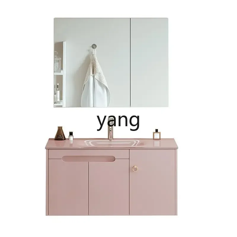 

LH bathroom cabinet combination tempered integrated basin toilet washbasin washbasin