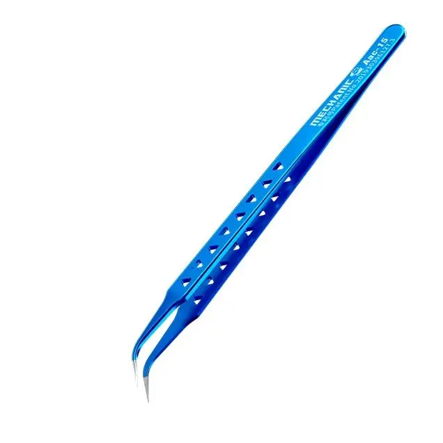 Mechanic A Level Lengthening Tweezers Corrosion Heating Resistant Material Aac-15 Tweezers for Fly Wire Clamping Phone Repair