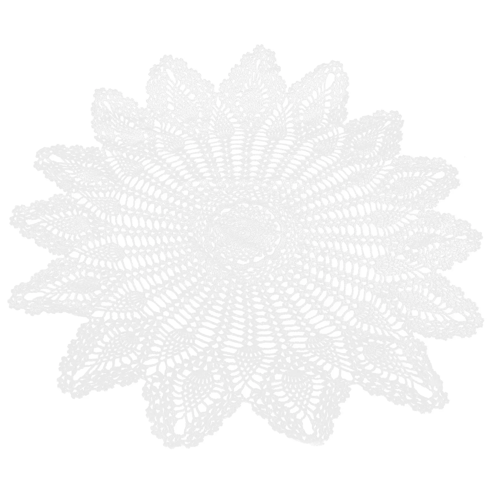 

Vintage Crochet Tablecloth Handmade Retro Style Decorative Dining Table Cover for Home Party Decoration Small Portable Washable