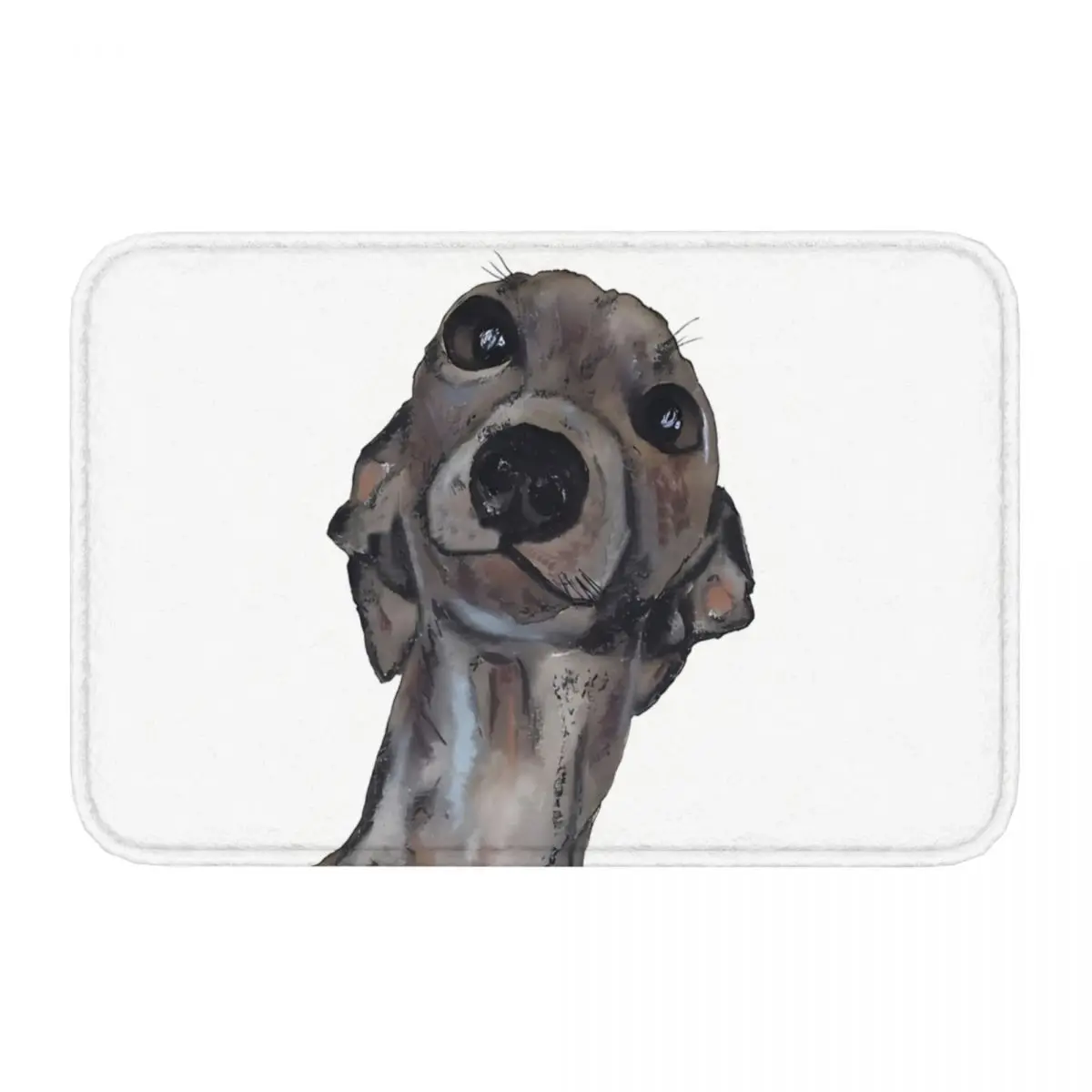 Look At YOU Geryhound Greyhounds Dog Doge Long Leg Non-slip Rug Doormat Kitchen Mat Hallway Carpet Home Decorative