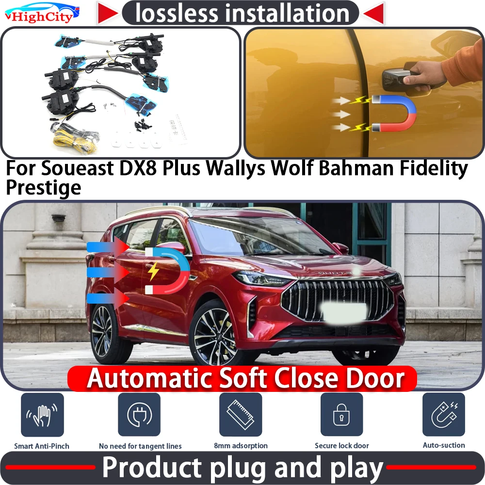 

Closing Door Lock Actuator for Soueast DX8 Plus Wallys Wolf Bahman Fidelity Prestige Soft Close Power Latch System Auto Pull