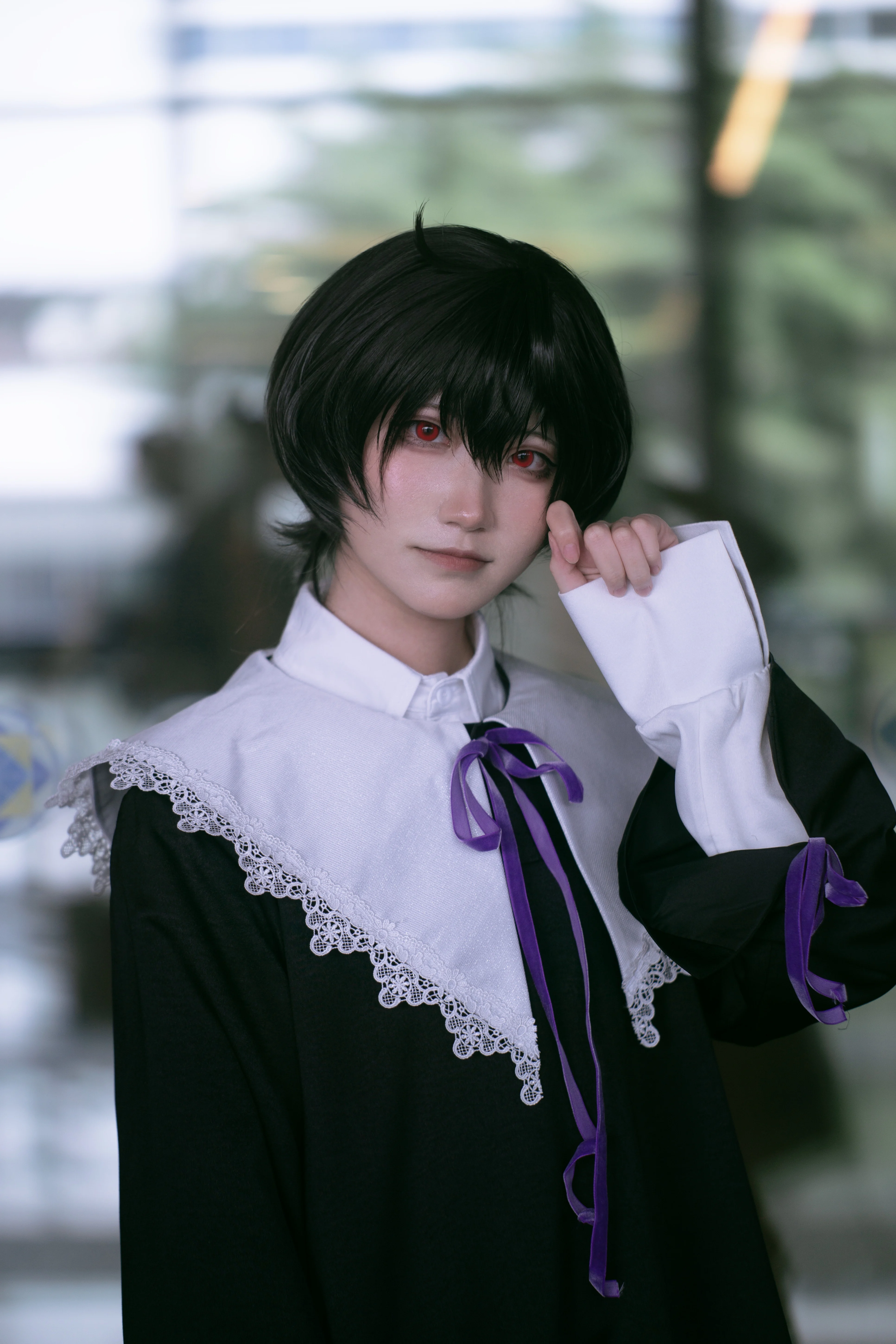 ES New Sakuma Ritsu Cosplay Costume Halloween Christmas Role Playing Party Comic Costume Ensemble stars bow tie+Tops+Pants+Shirt