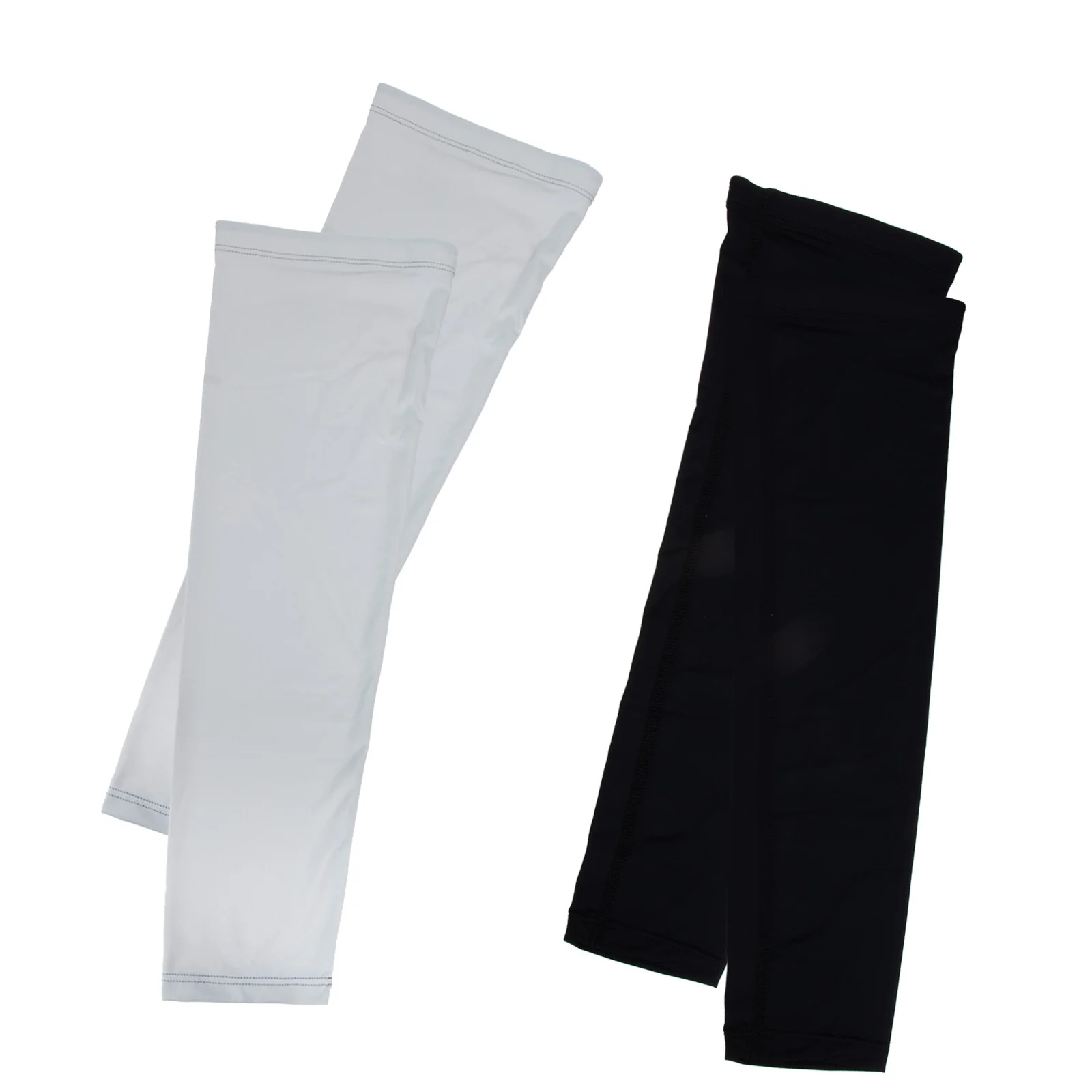 2 Pairs Riding Sun Protection Sleeve Cool Arm Sleeves Nylon-Spandex Breathable Protectors UV Covers