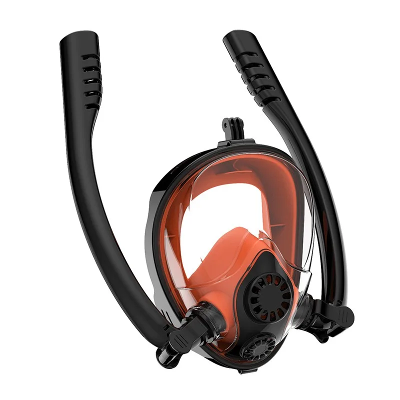 

Double Snorkel Full Face Scuba Snorkel Mask, Waterproof - Diving Accessories For Spearfishing, buceo,수영,스노클링 마스크,스노클링,마스크