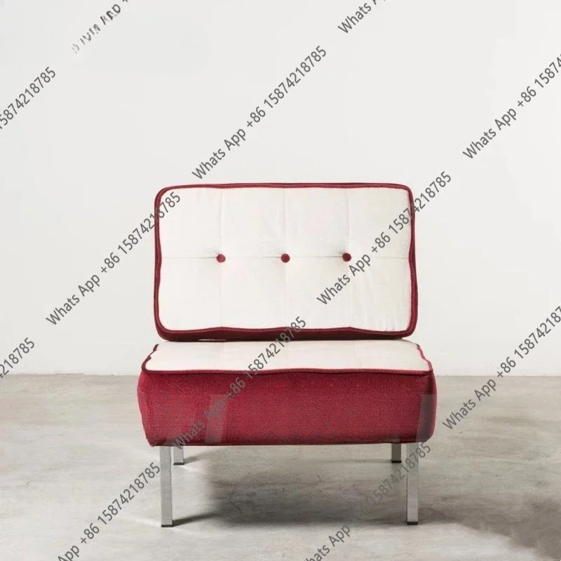 

Кресло-блок в скандинавском стиле Баухаус, красное, для магазина, балкона, отдыха, диван-софа