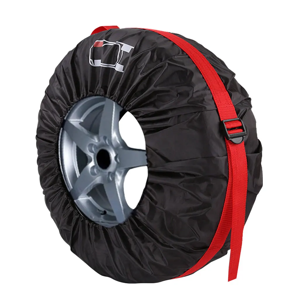 Universal Car Spare Tire Cover Case Polyester Auto Wheel Tires Storage Bags Vehicle Tyre Accessories Dust-proof Wheel Protector