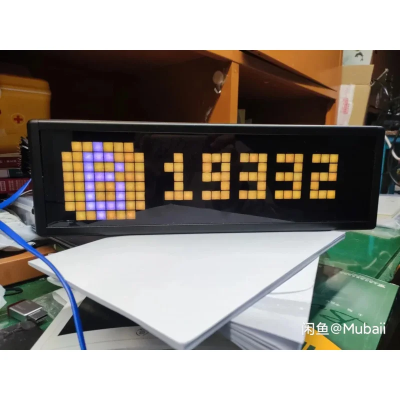 Digital Currency Market Display Esp8266 Ws2812b Cryptocurrency Real-time Price Display