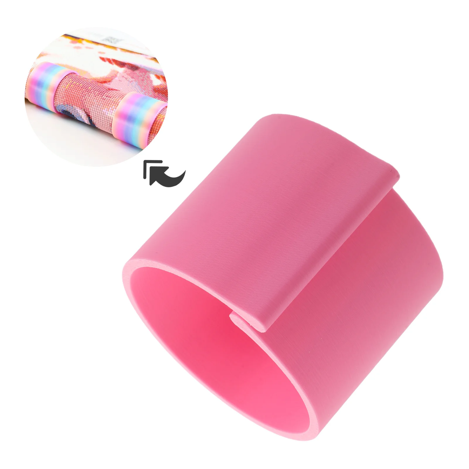 

2pcs Diamond Art Canvas Storage Holder Plastic Canvas Clip Scroll Clamp For Craft Projects Roll Up Band Cloth Clips Diamond Art