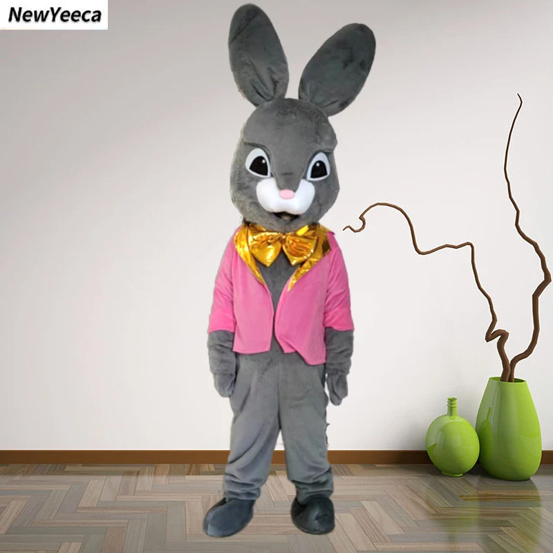Easter Peter Rabbit Mascot Costume Adult Halloween Fancy Deluxe Costume Carnival Party Performance Peter Bunny Cosplay Costumes