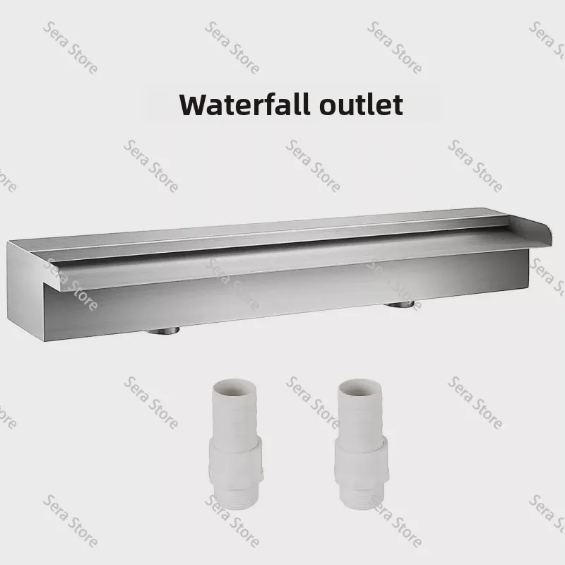 Yuchi Waterfall Outlet Stainless Steel Landscape Flow Sink Rockery Stacked Water Curtain Water Curtain Wall Flow Board Fountain