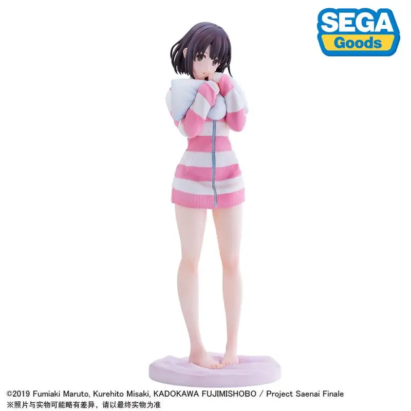 22 ซม.ของแท้ SEGA Luminasta Saekano: วิธีเพิ่มแฟนที่น่าเบื่อ Megumi Kato ชุดนอนสไตล์ Action Figure ของเล่นของขวัญ