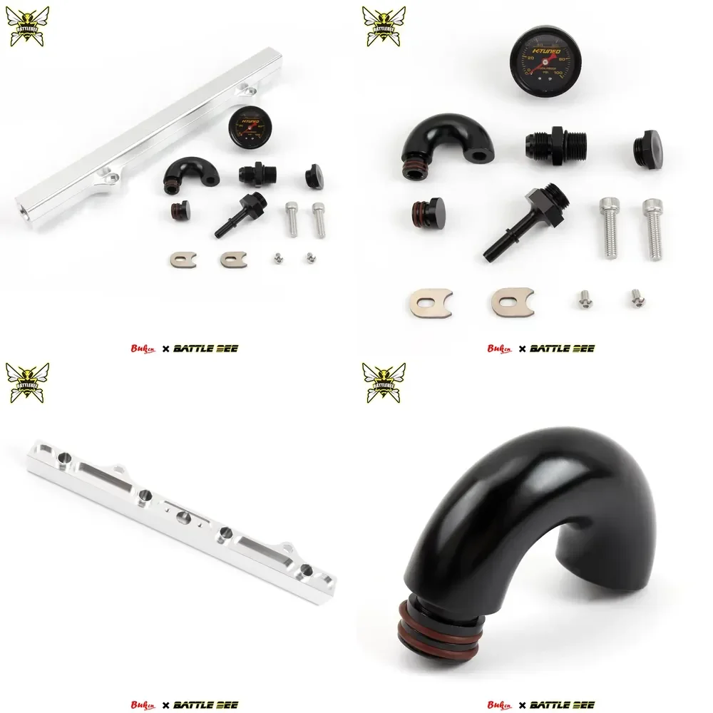 Hot Sale K Series High Quality Silver Fuel Rail Kit High Flow Fuel Rail with Silvery Pressure Gauge Cooling Systems