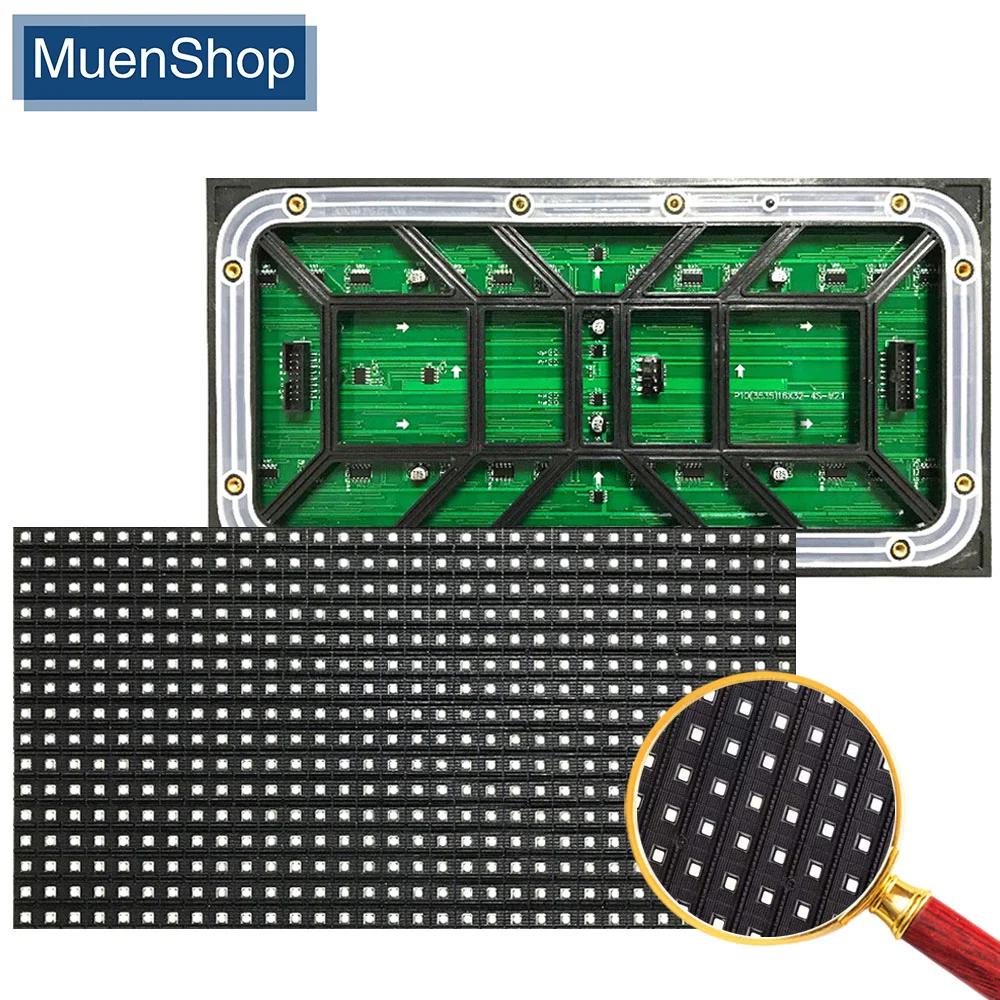 

P10 LED Display Module Outdoor Full Color SMD3535 320x160mm 32*16dots 4S