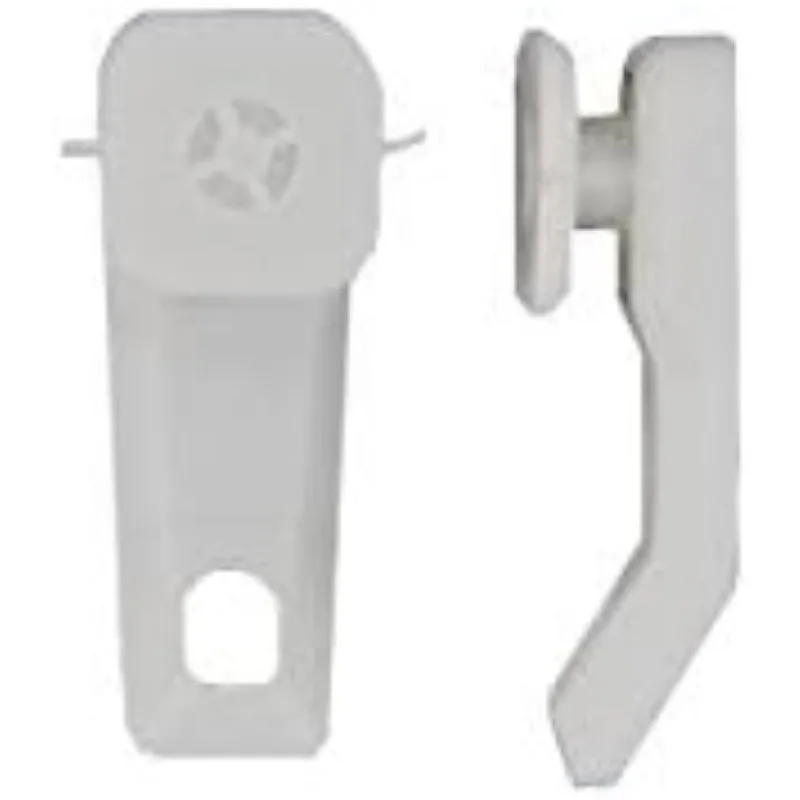 Zware Dubbele Traverse Staaf Midden Open 66-120 Inch Wit