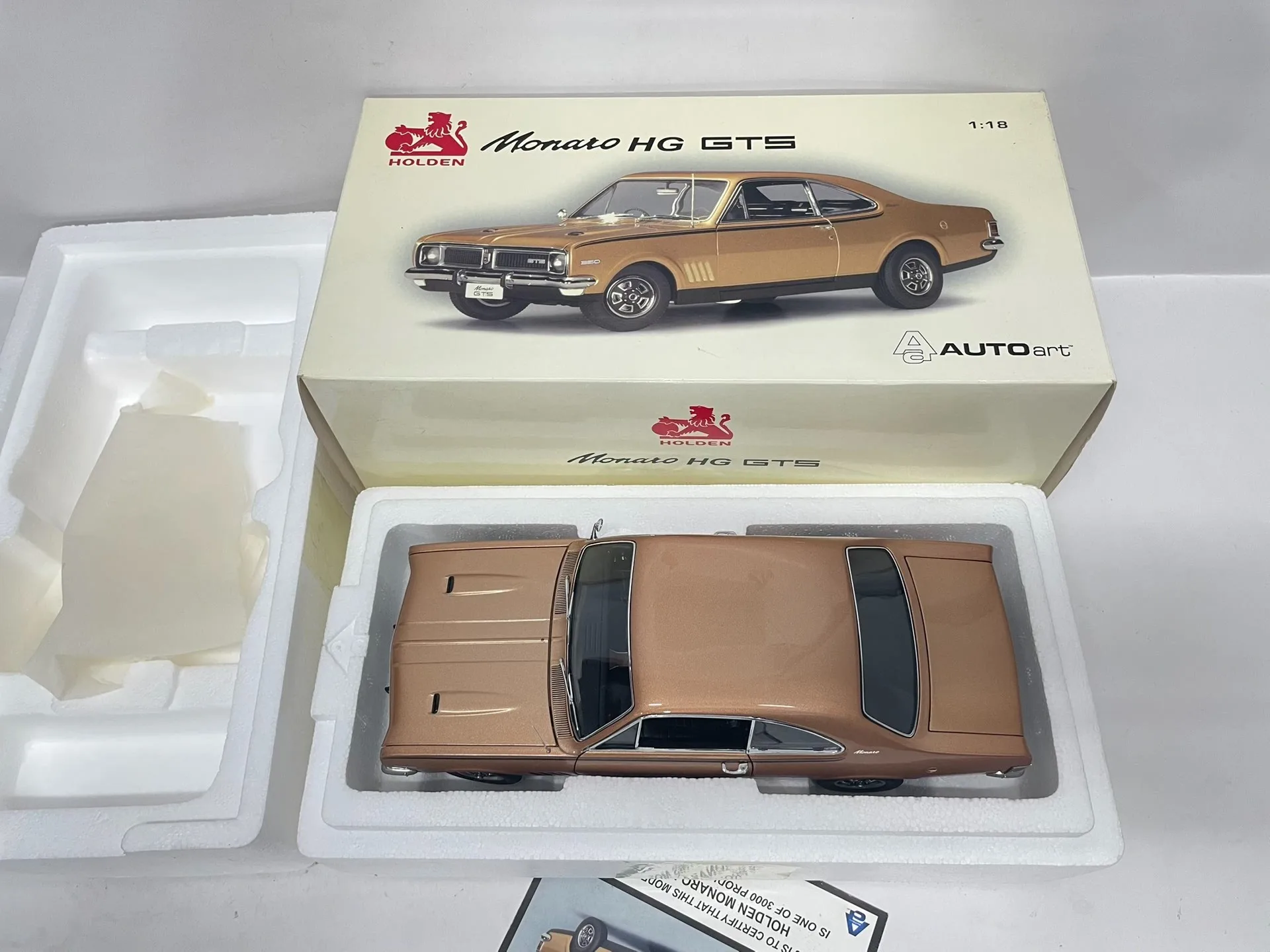 Autoart 1:18 Monato HG GTS Brown Simulation Limited Edition All Open Alloy Metal Static Car Model Toy Gift