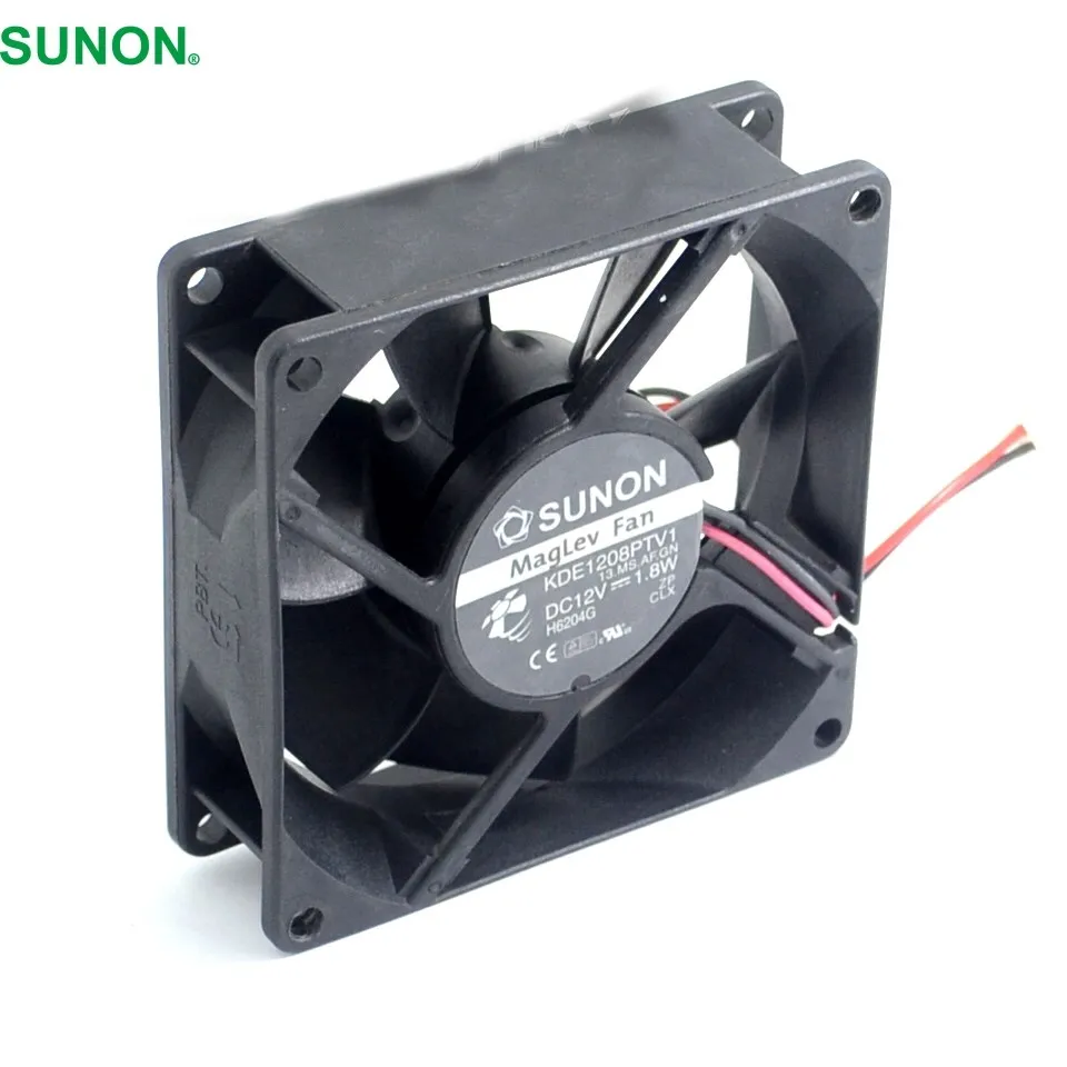 For SUNON KDE1208PTV1 12V 1.8W 80mm chassis power supply cooling fan