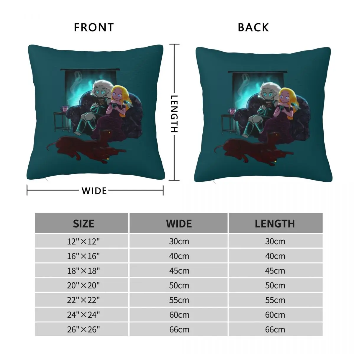 Hades Persephone Cerberus Relax OSP Square Pillowcase Polyester Linen Velvet Printed Zip Pillow Case Bed Cushion Cover 45x45