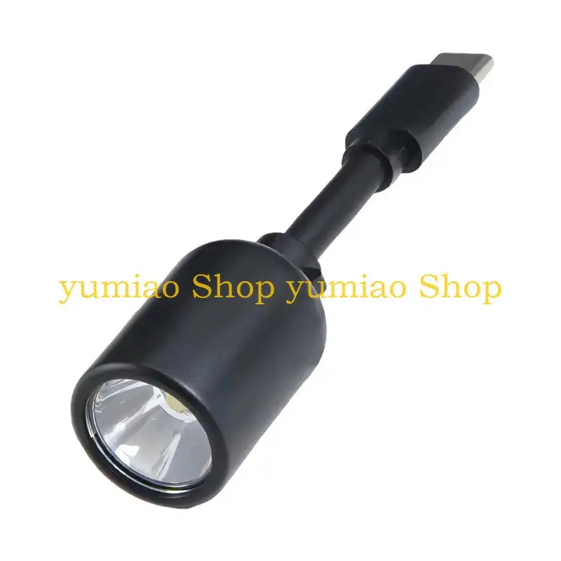 587B Portable LED Handheld Torches With Strong Light Power By Type C Devices For Night Cycling Or Hiking