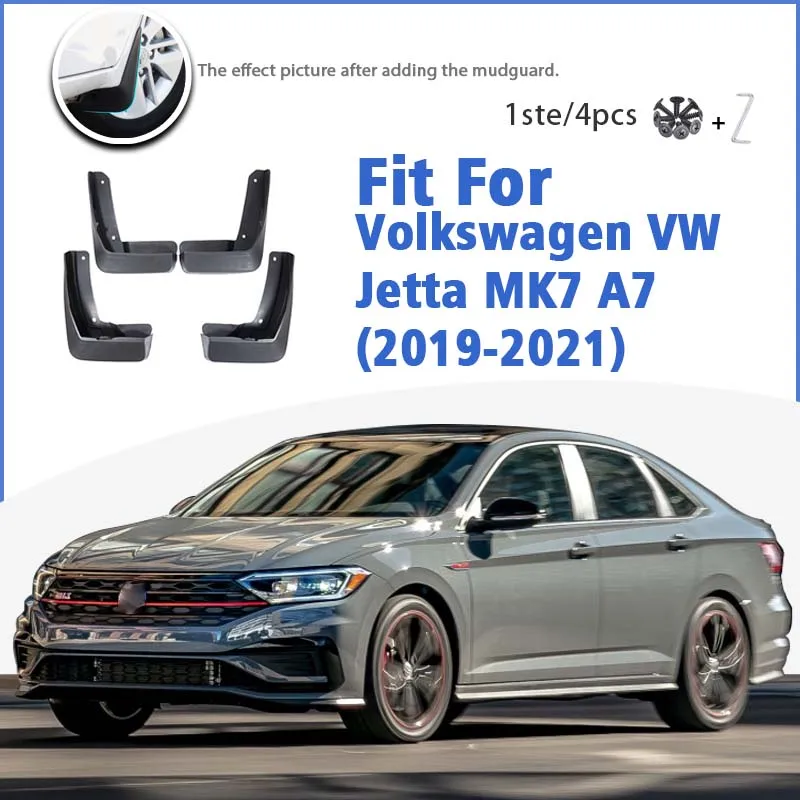 

Mudguard For Volkswagen VW Jetta MK7 A7 2019-2021 Front Rear Mudflaps Mudguards Accessories Auto Styline Splash Guard Fender