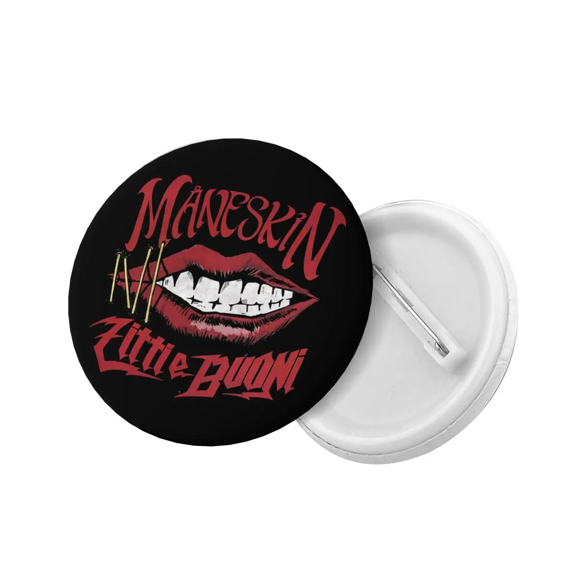 Customize Maneskin Zitti E Buoni Button Pin for Backpack Rome, Italy Pop Rock Band Badges Brooch Pinback Gift