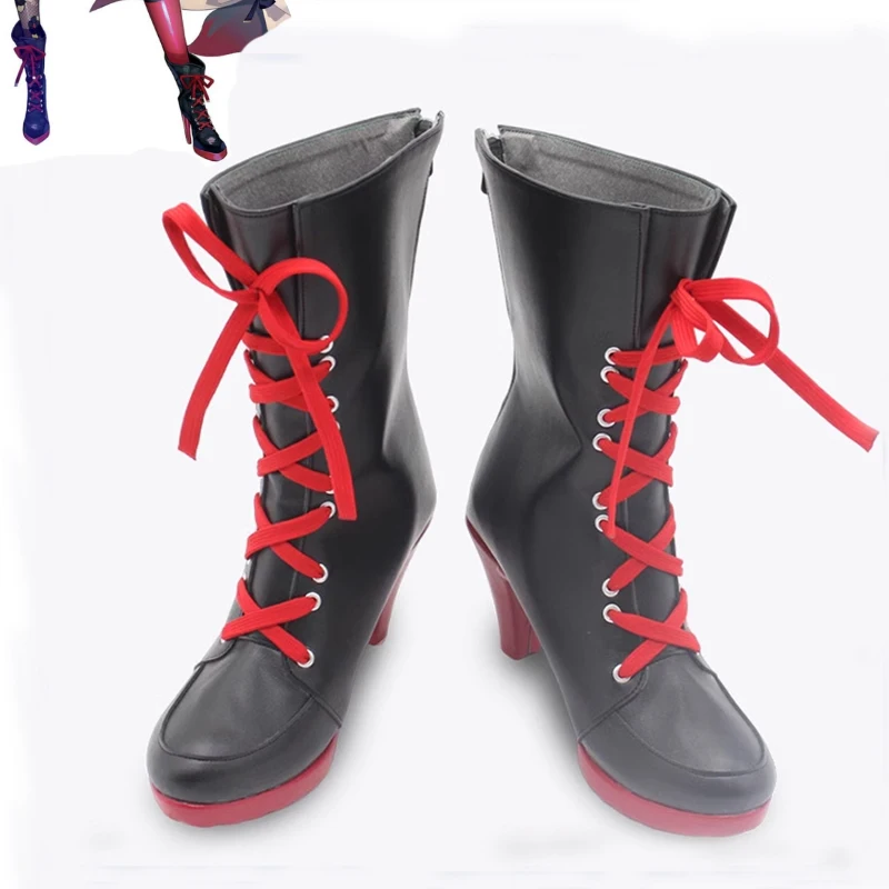 

Blue Game Archive Kosaka Wakamo SHoes Cosplay fox Boots high quality Tailor-Made