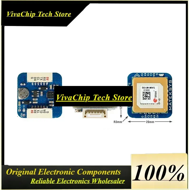 Viva20X20mm MATEK M10Q-5883 GNSS GPS Module Magnetic Compass QMC5883L For RC Airplane FPV Freestyle Long Range Drones DIY Parts