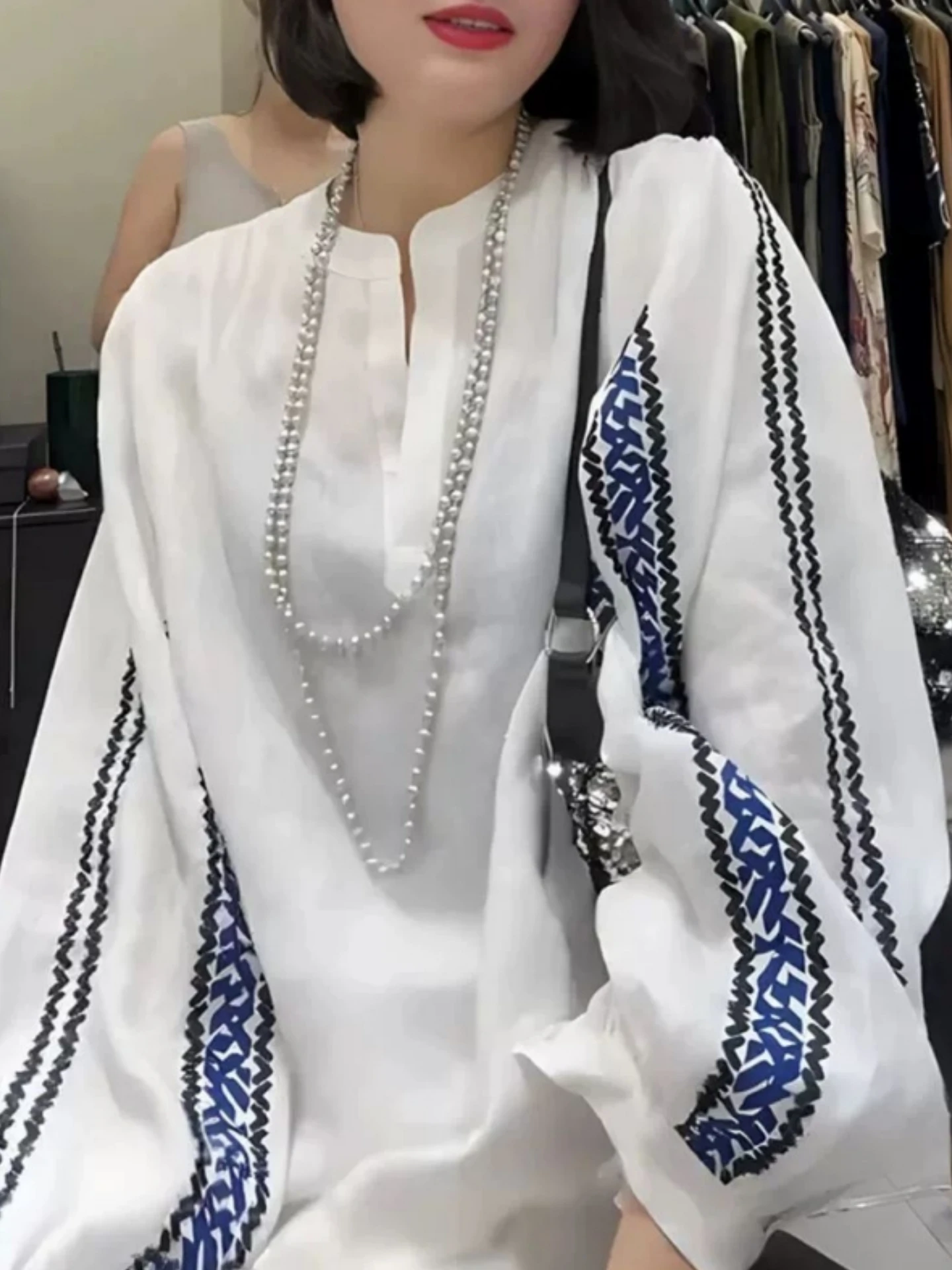 

Мужская свободная повседневная рубашка с V-образным вырезом и длинным рукавом, большие размеры (до 300 фунтов), в этническом стиле, весна-осень, с частичной застежкой спереди, свободный крой