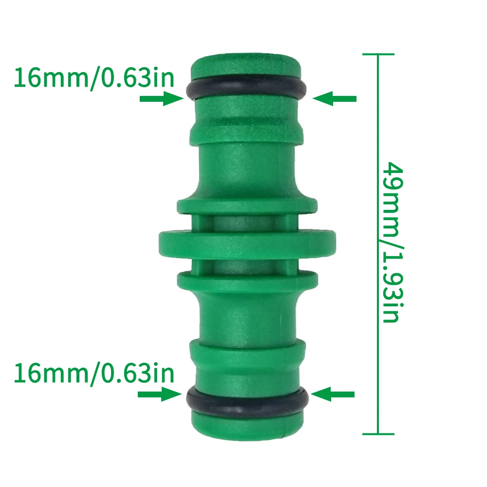 Wąż ogrodowy Szybkozłącze ABS 1/2” Końcówka Podwójne męskie złącze węża Zestaw przedłużaczy do rur wężowych