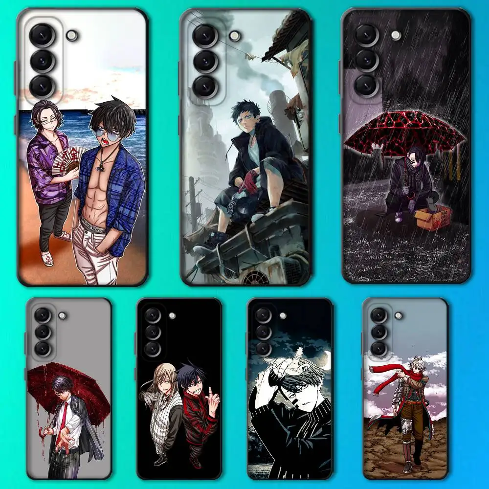 

Peach Dark Anime Phone Case For Samsung Galaxy A 73,72,51,53,52,71,22,5G,Note,J7,8,9 Soft Black Cover